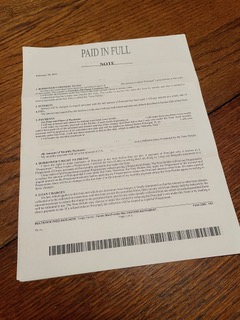 house note paid in full